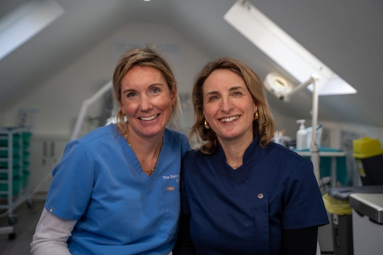 Holly Mason and Dr Benedetta Brazzini of The Skin Investment Clinic.