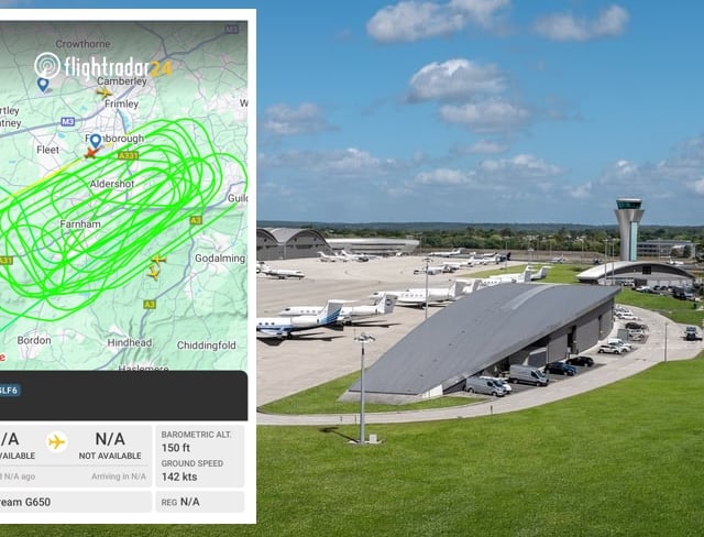 Trouble at 2,000 feet as jet forced to circle Farnham