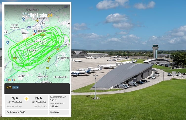 Farnham Trouble Flight Farnborough Airport