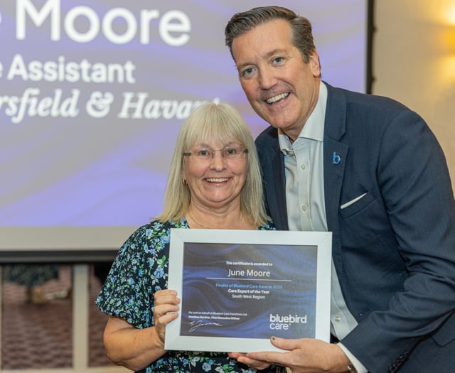 National accolade handed to "astonishing" care worker