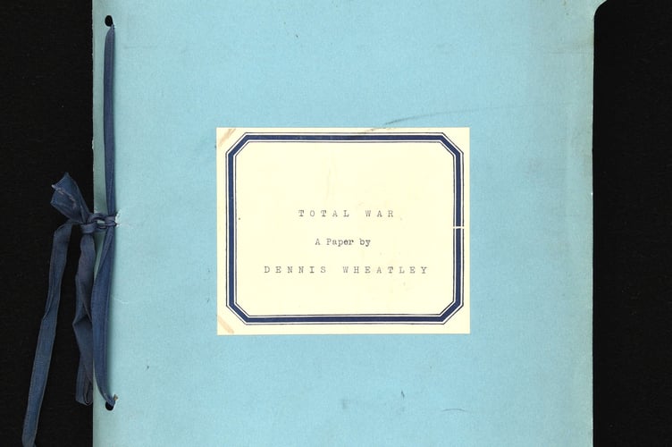 Dennis Yates Wheatley's Total War manuscript