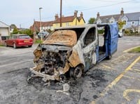 Van severely damaged following blaze in Liss car park