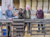 Tractor tax debate rolls on as Tory leader visits Petersfield farm