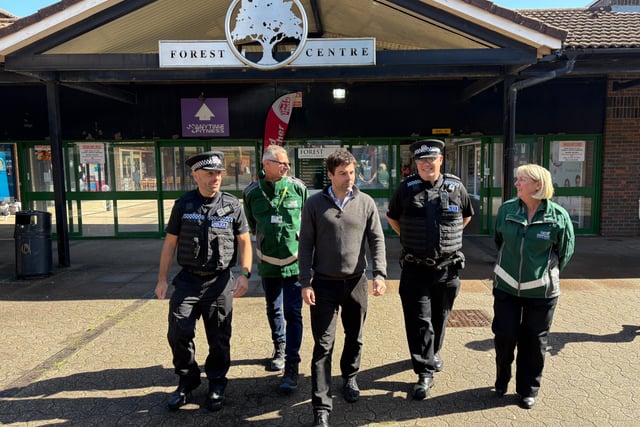 New police district commander meets residents and shopkeepers 