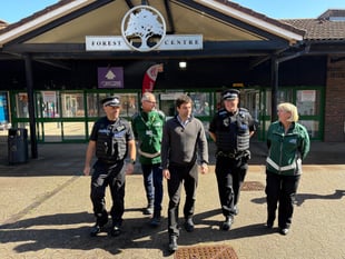 New police district commander meets residents and shopkeepers 