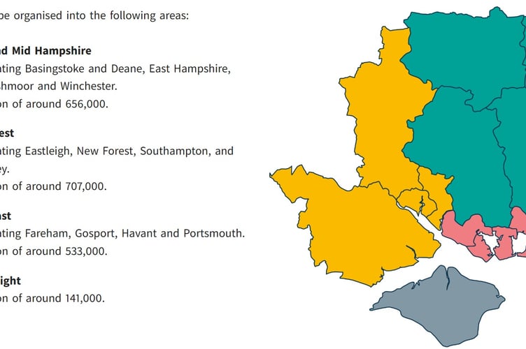 Hampshire County Council's Local Government Restructure proposal.