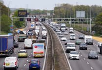 Traffic levels in Hampshire rise