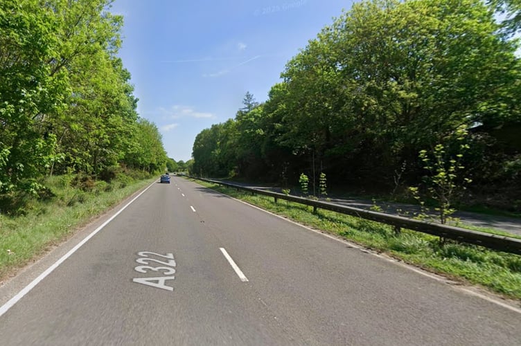 View of the A322 Lightwater bypass. (Credit: Google street view)