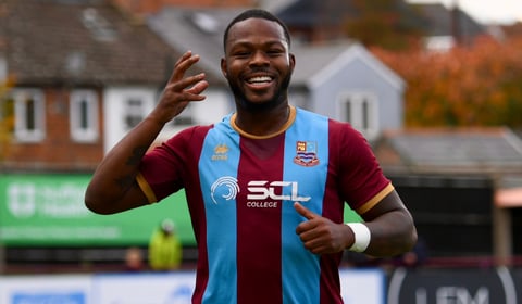 Farnham Town confirm striker Ogo Obi will leave the club this summer