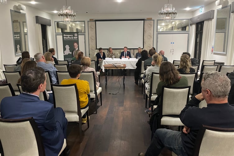 The audience at the Smartphone Free Childhood event in Bordon.