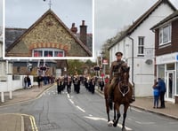 WATCH: Chinook flyover as Last Post sounded at Liss