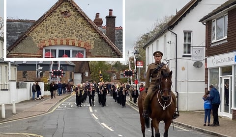 WATCH: Chinook flyover as Last Post sounded at Liss