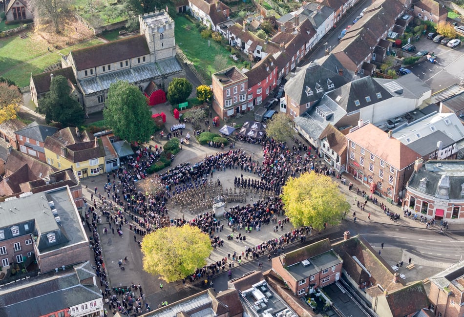 A town remembers as hundreds gather for Remembrance in Petersfield