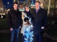 Town bathed in festive cheer at lights switch-on