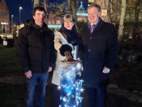 Town bathed in festive cheer at Christmas lights switch-on