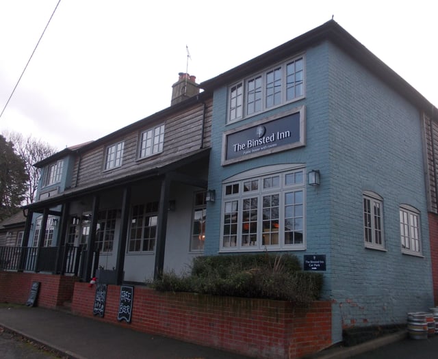 Shock as The Binsted Inn pub suddenly closes its doors