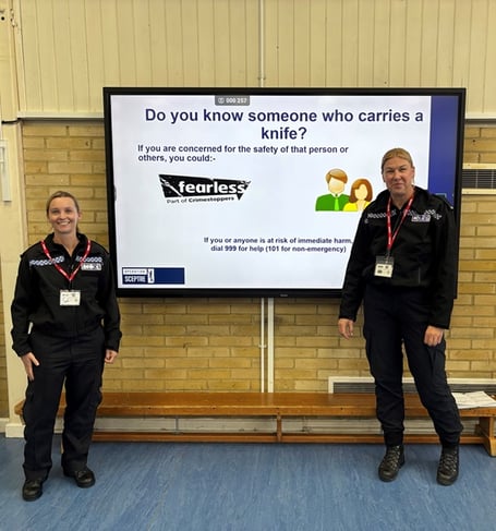 Hampshire Police present an anti-knife crime campaign.