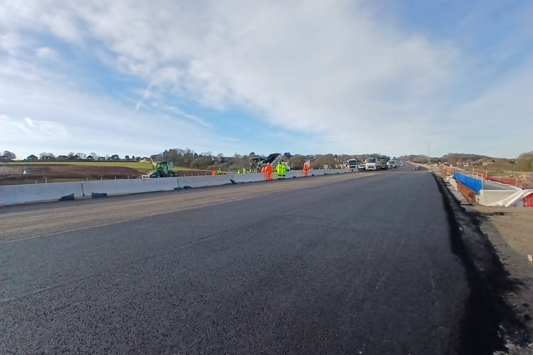 The final phases of work on the M27 motorway, which is due to open on Saturday, January 3.