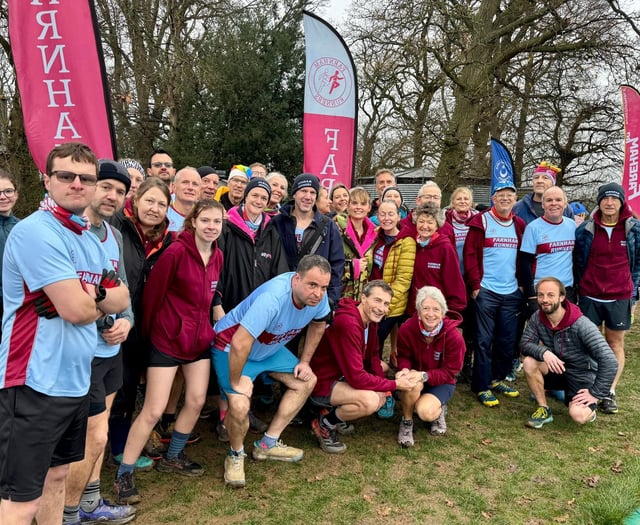 Farnham Runners take on muddy Lord Wandsworth cross country fixture