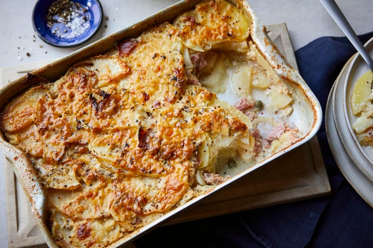 This celeriac and potato gratin is a warming, low-waste dish