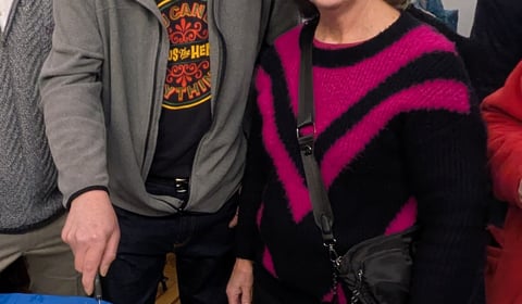 One final job as Liss says 'thank you' to legendary DIY pair