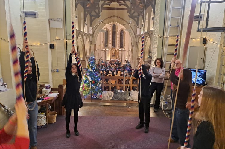 St Mary's Liss bellringers December 2025