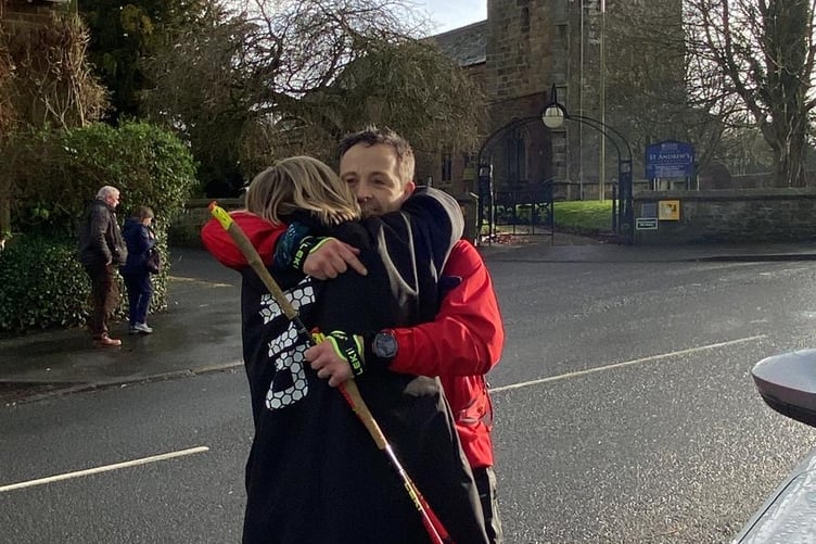 Sarah Page and Ben Potts celebrate their impressive achievements