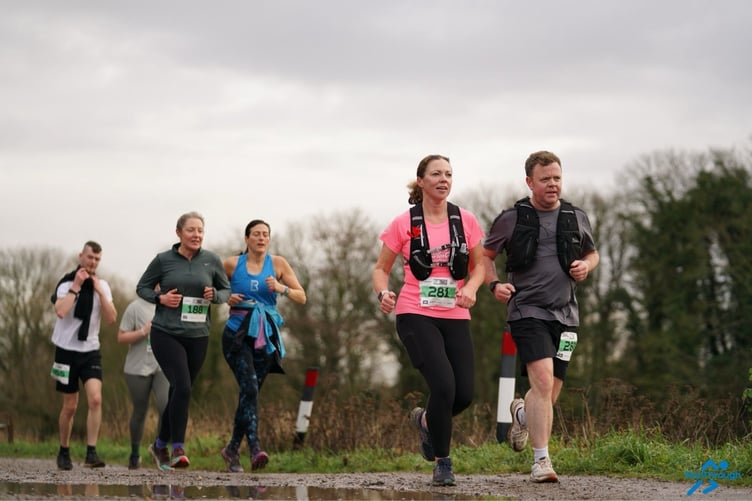 Niamh O’Hagan looking comfortable as she nears the finish line