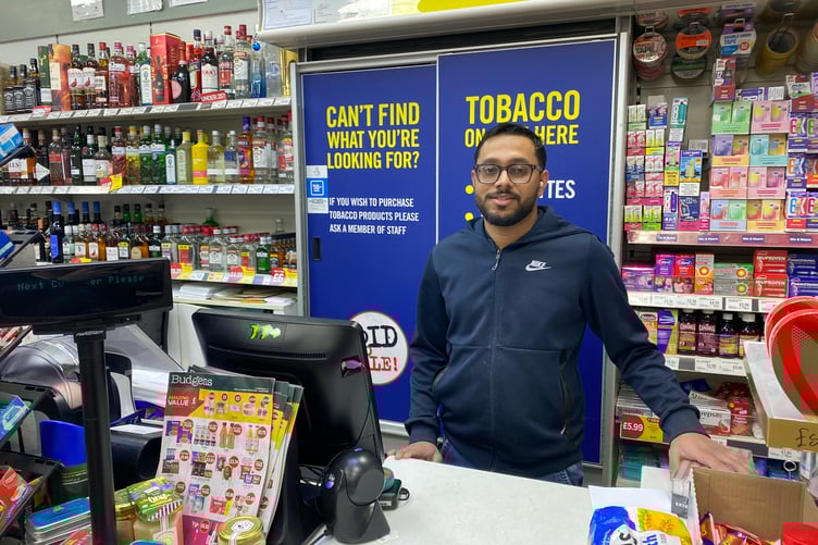 Akish Patel at Crondall Stores