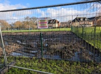 Weather delays parish playground construction