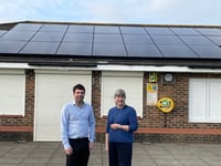 Solar panels and battery system installed at Mill Chase pavilion