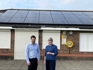 Solar panels and battery system installed at Mill Chase pavilion