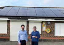 Solar panels and battery system installed at Mill Chase pavilion