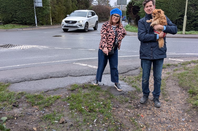 Heath Road Petersfield crash leftovers Jo Gray