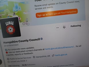 Hampshire County Council to stay on X despite ‘darker’ tone
