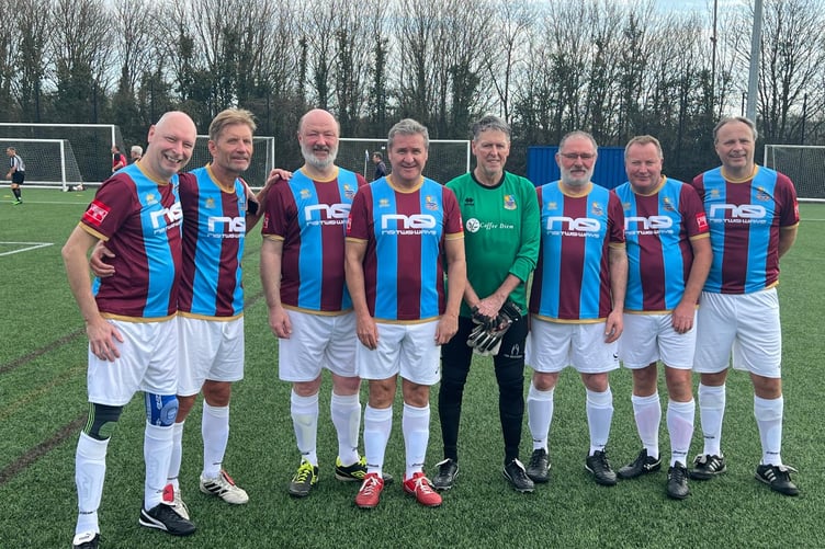 Farnham Town’s over-50s walking football squad won the Division Two title at the Hampshire FA walking football tournament