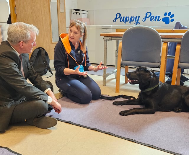 MP learns all about autism assistance dogs