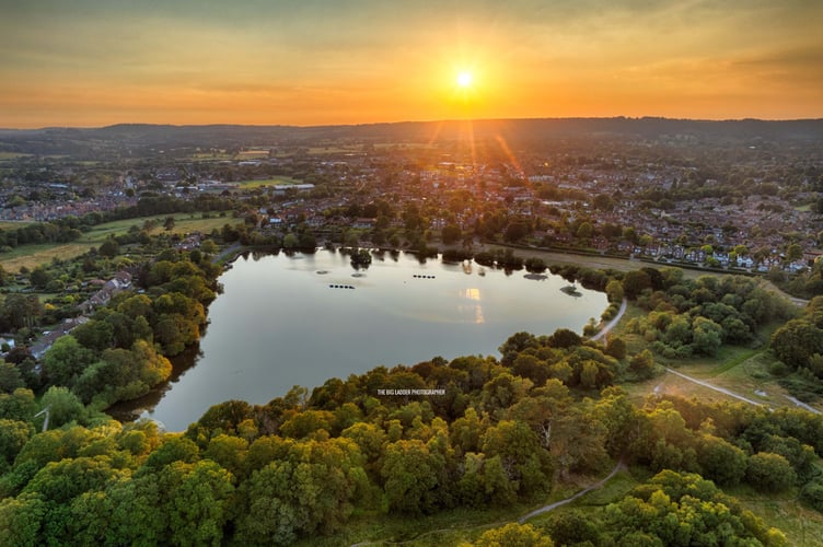 Big Ladder Petersfield At Dusk