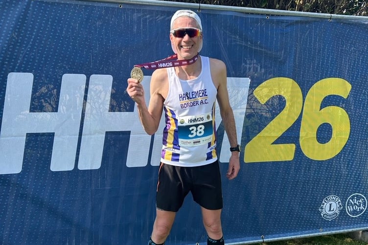 Daniel Allaway at the Hastings Half Marathon