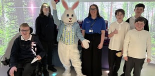 Easter Bunny hops back to Hollywater School