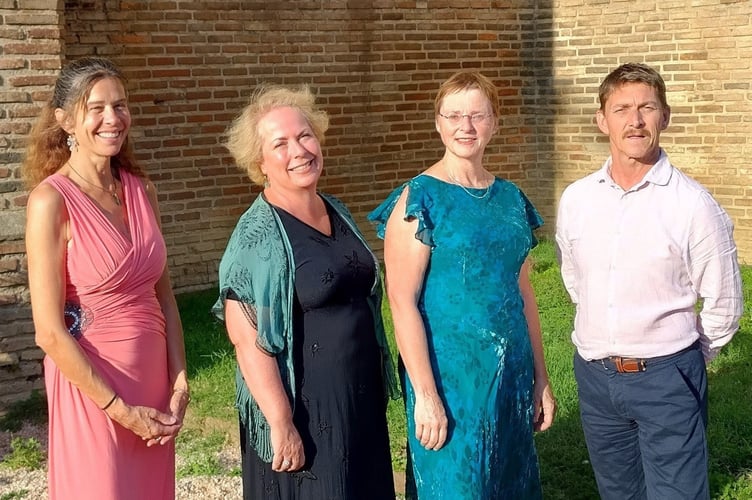 Simorre String Quartet - Sophie Langdon, Anna Szabo, Paul Martin and Emma Vidgeon.