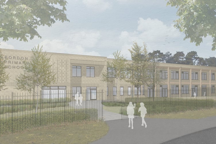How the proposed new primary school in Bordon might look.