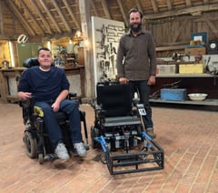 Whitehill's Bobby Williams passes on powerchair