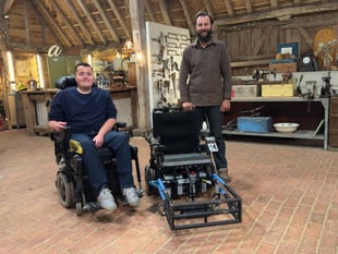 Whitehill's Bobby Williams passes on powerchair