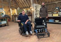 Bobby Williams gives powerchair to new player