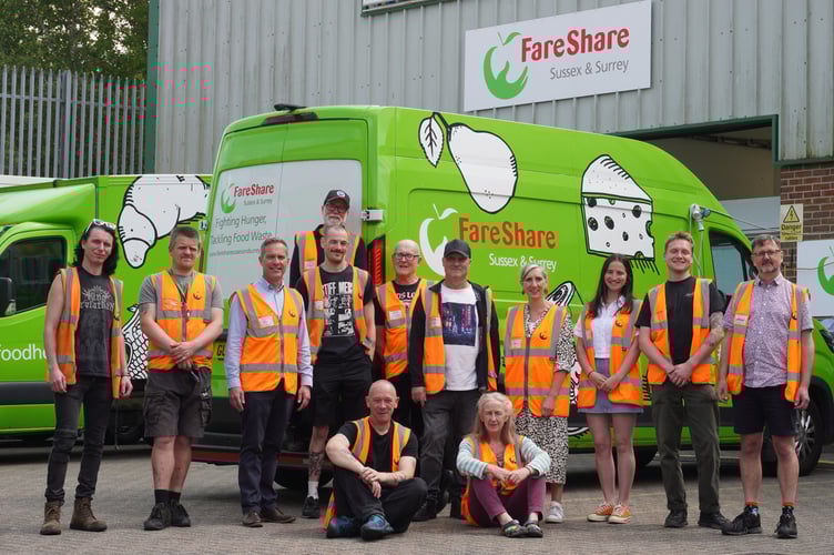 The FareShare Sussex & Surrey team.