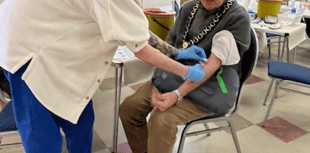 District council chairman takes prostate cancer blood test