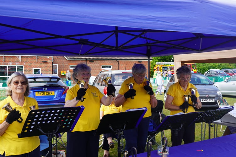 Arford Bells performing at Here's Headley and the opening of the Sports Pavillion