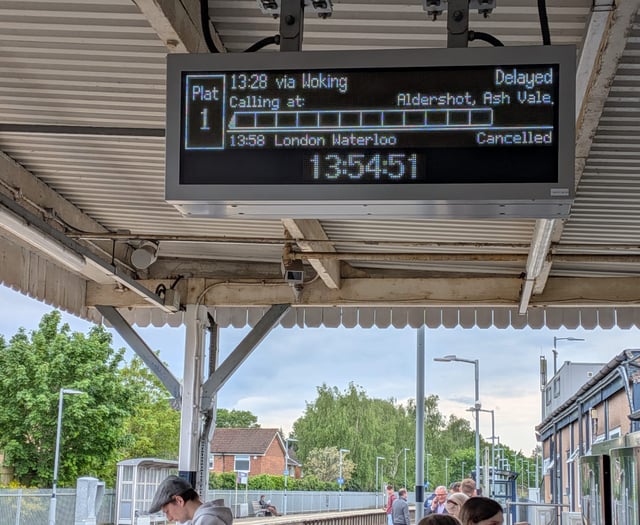 Delays expected 'all day' on Surrey and Hampshire railways