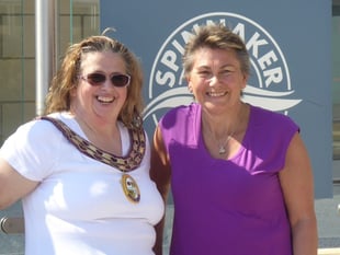 Daring duo abseil down Spinnaker Tower for charity